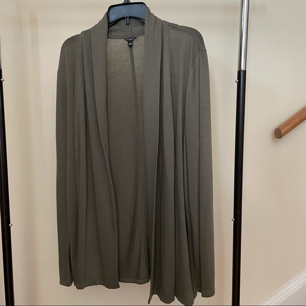Ann Taylor Olive Green Cardigan